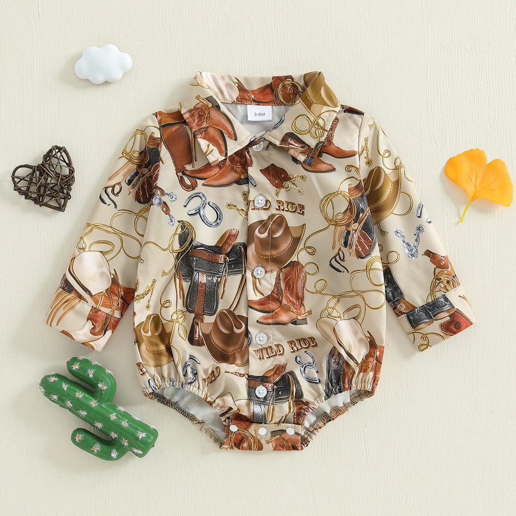 Wild Ride Western Bubble Romper