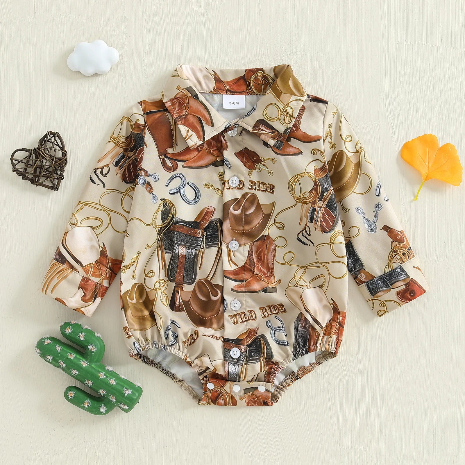 Wild Ride Western Bubble Romper
