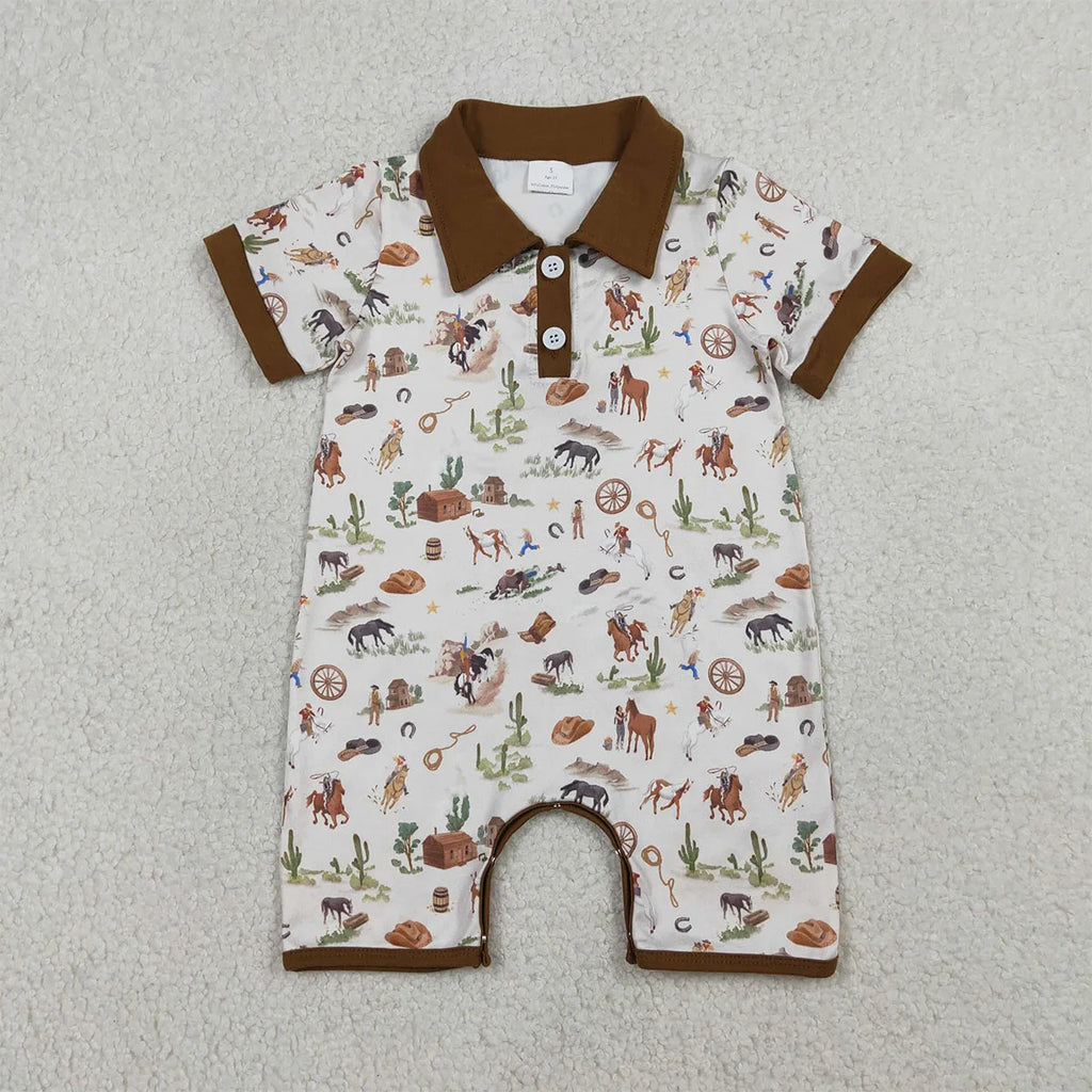 Little Wrangler Polo Romper