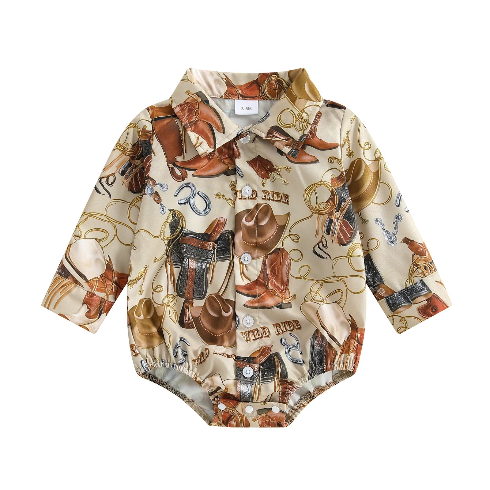 Wild Ride Western Bubble Romper