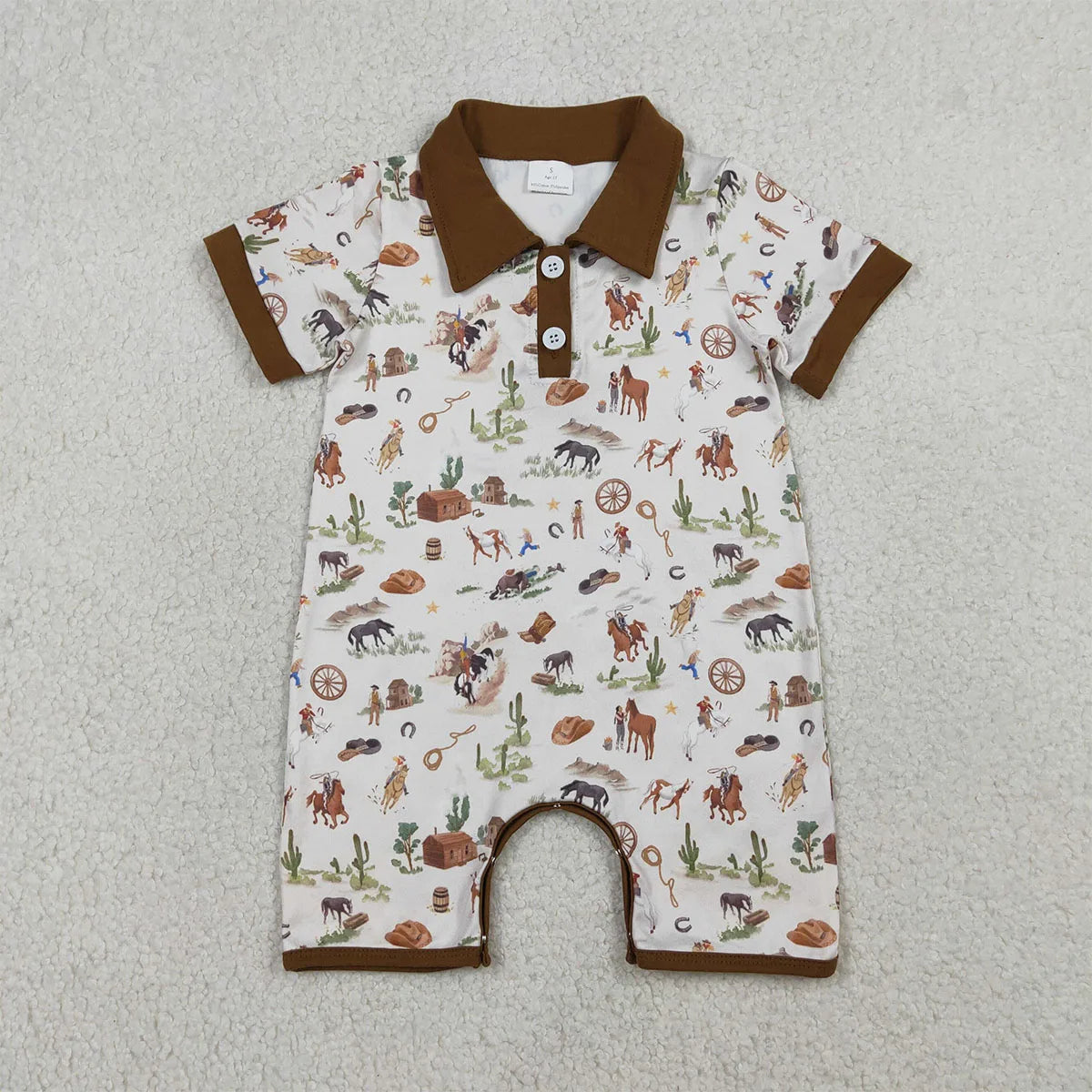 Little Wrangler Polo Romper