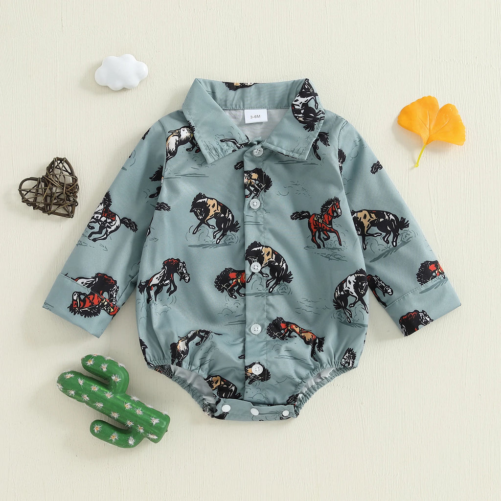 Wild Ride Western Bubble Romper