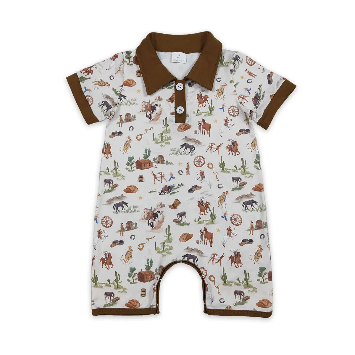 Little Wrangler Polo Romper